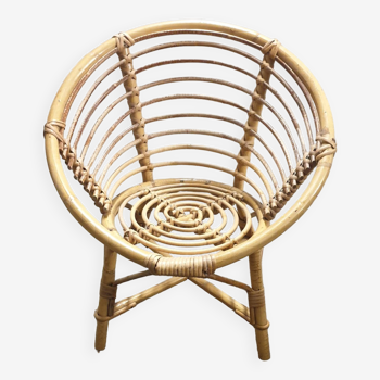 Children's rattan armchair