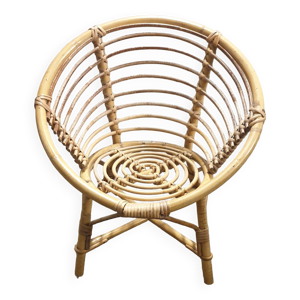 Fauteuil rotin enfant