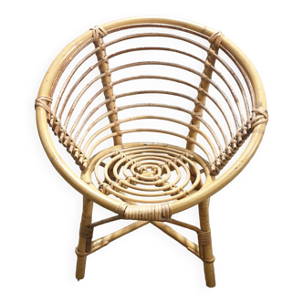 Children's rattan armchair