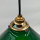 Lampe opaline verte ancienne