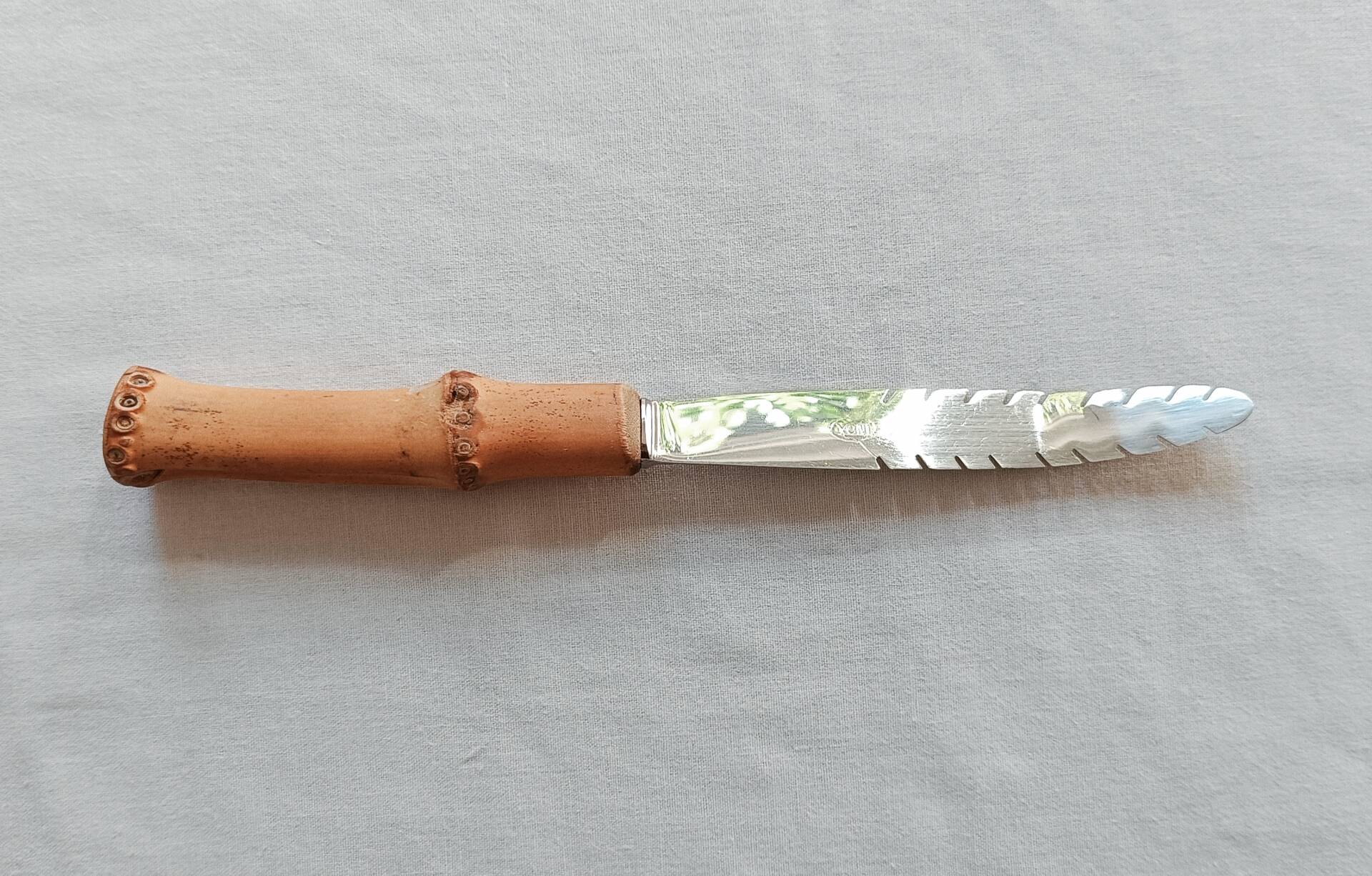 Vintage grapefruit knife – Genuine bamboo handle – Mi style