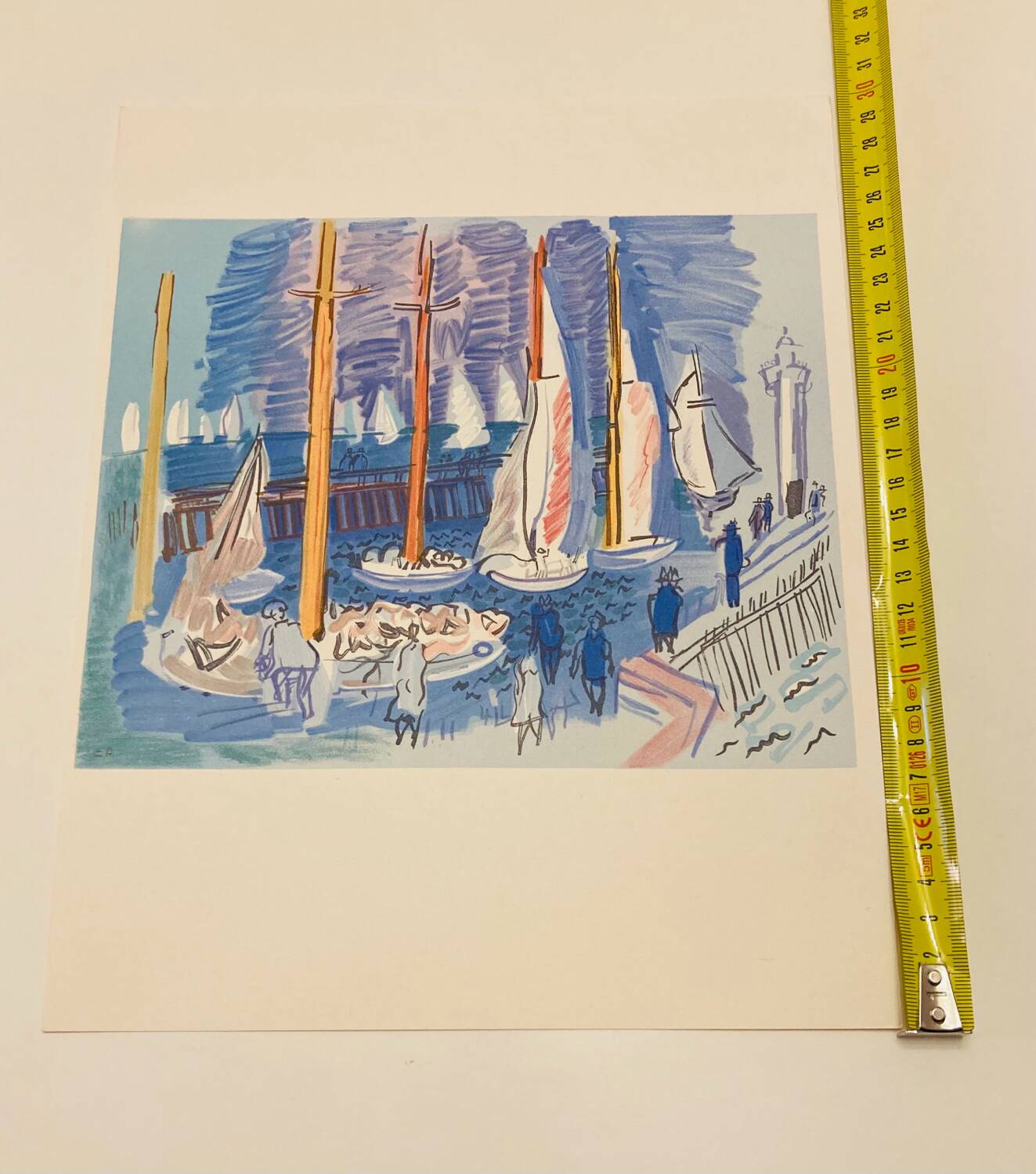 Raoul dufy (d’après) - lithographie « la régate »