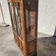 Petite vitrine bibliotheque a petits carreaux et marqueterie ancienne