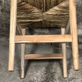 Raw teak mulched stool
