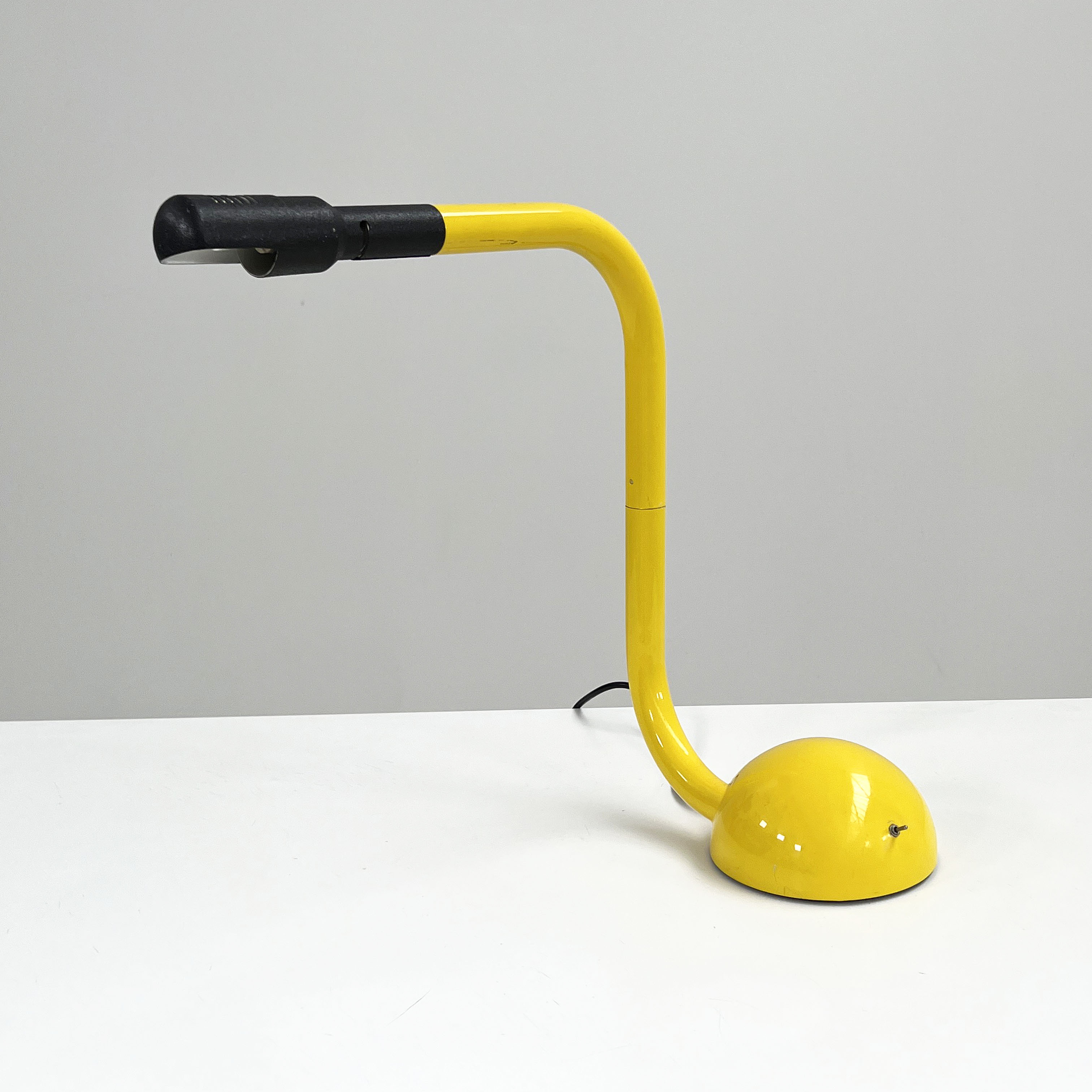 Yellow articulated desk lamp by Tronconi, 1980