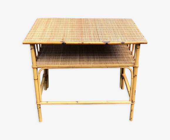 Table en bambou, années 1960