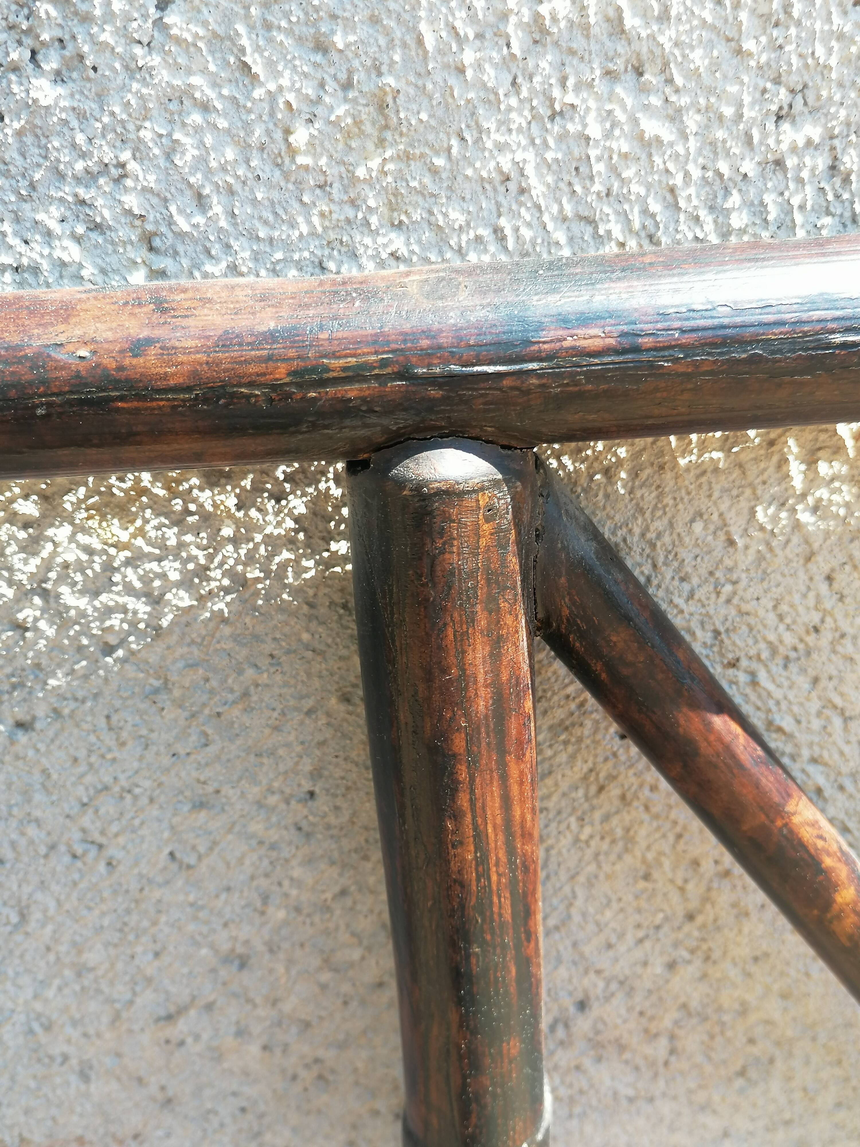 Vintage rattan headboard 2 seats 155 x 140 cm