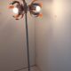 Oxar Space Age floor lamp with light flowers from the 70s.
