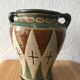 Vase enamelled earthenware