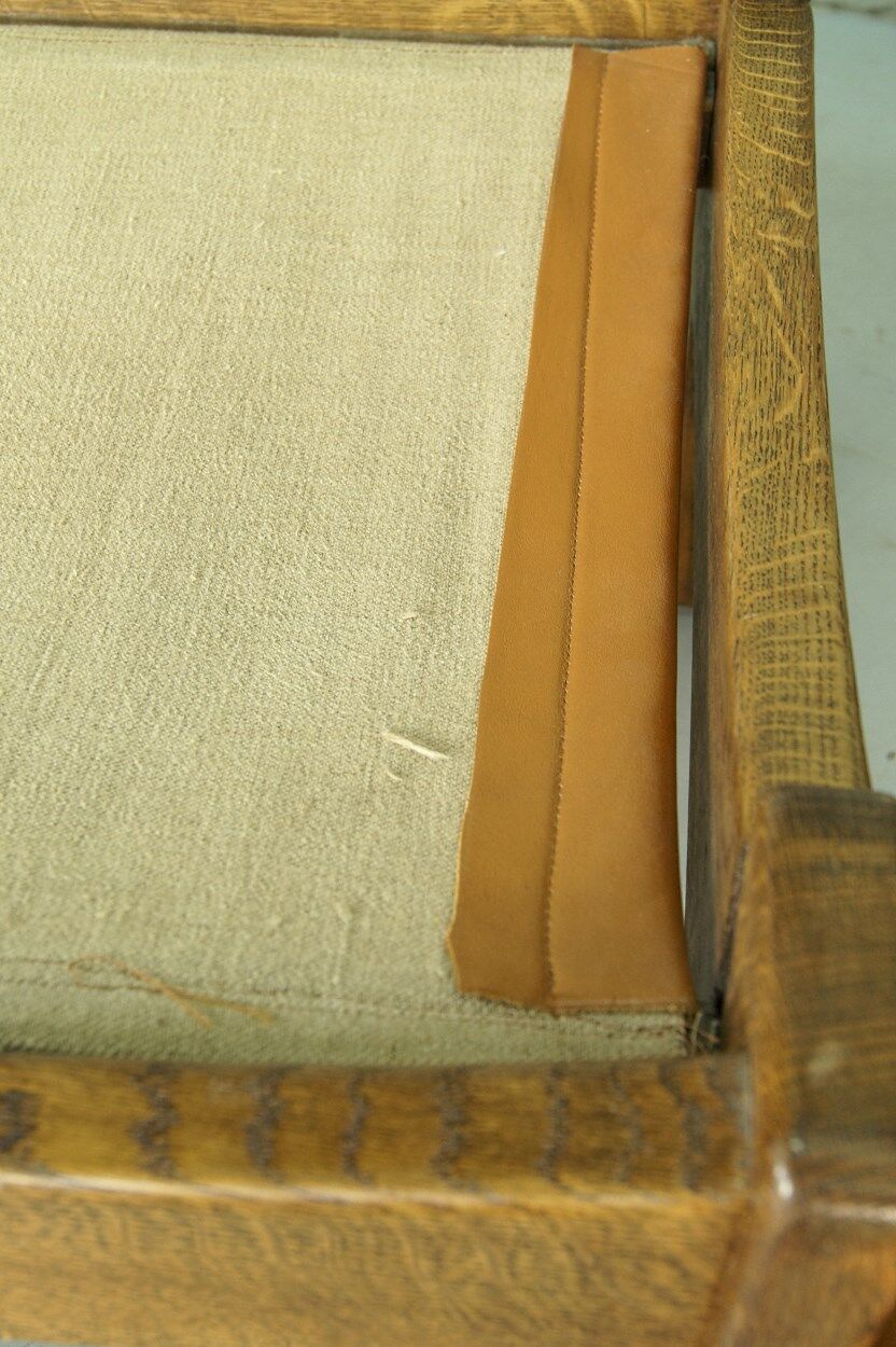 Danish leather ottoman, 1970