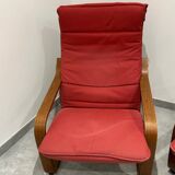 Pair of Poang armchairs from Ikea