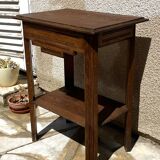 1940s bedside table in solid oak