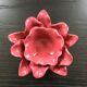 Pink flower candle holder