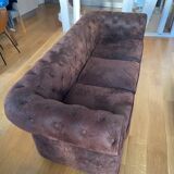 Suede Chesterfield Sofa