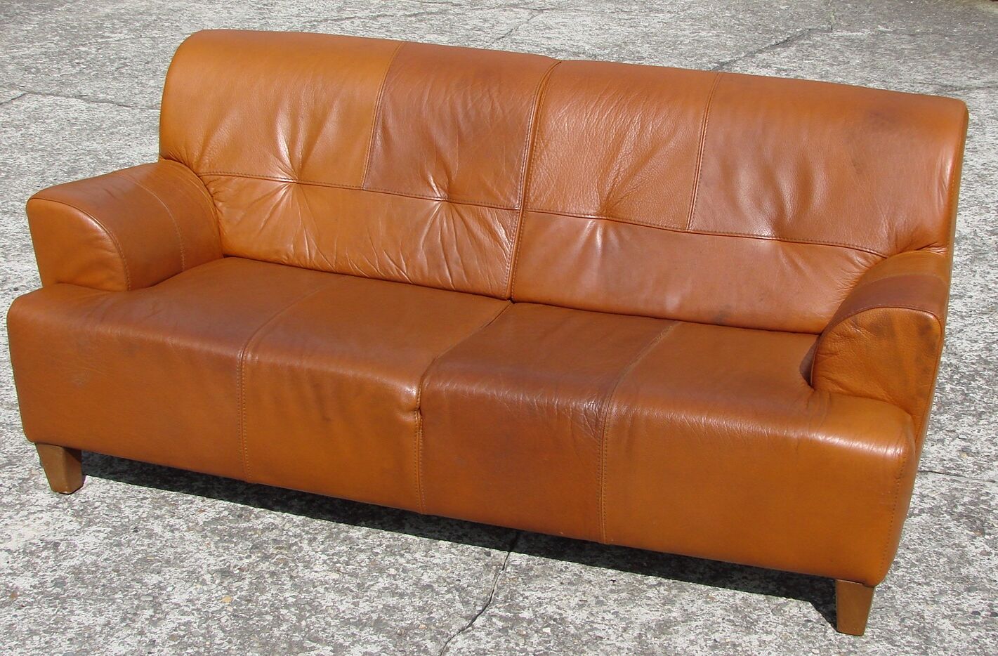 Leather sofa, 70