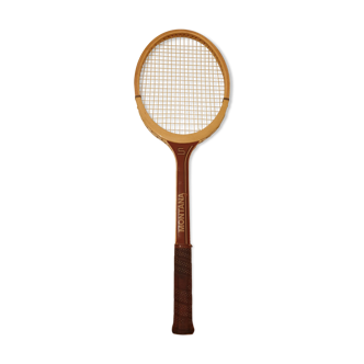 Raquette de tennis 1960 en bois