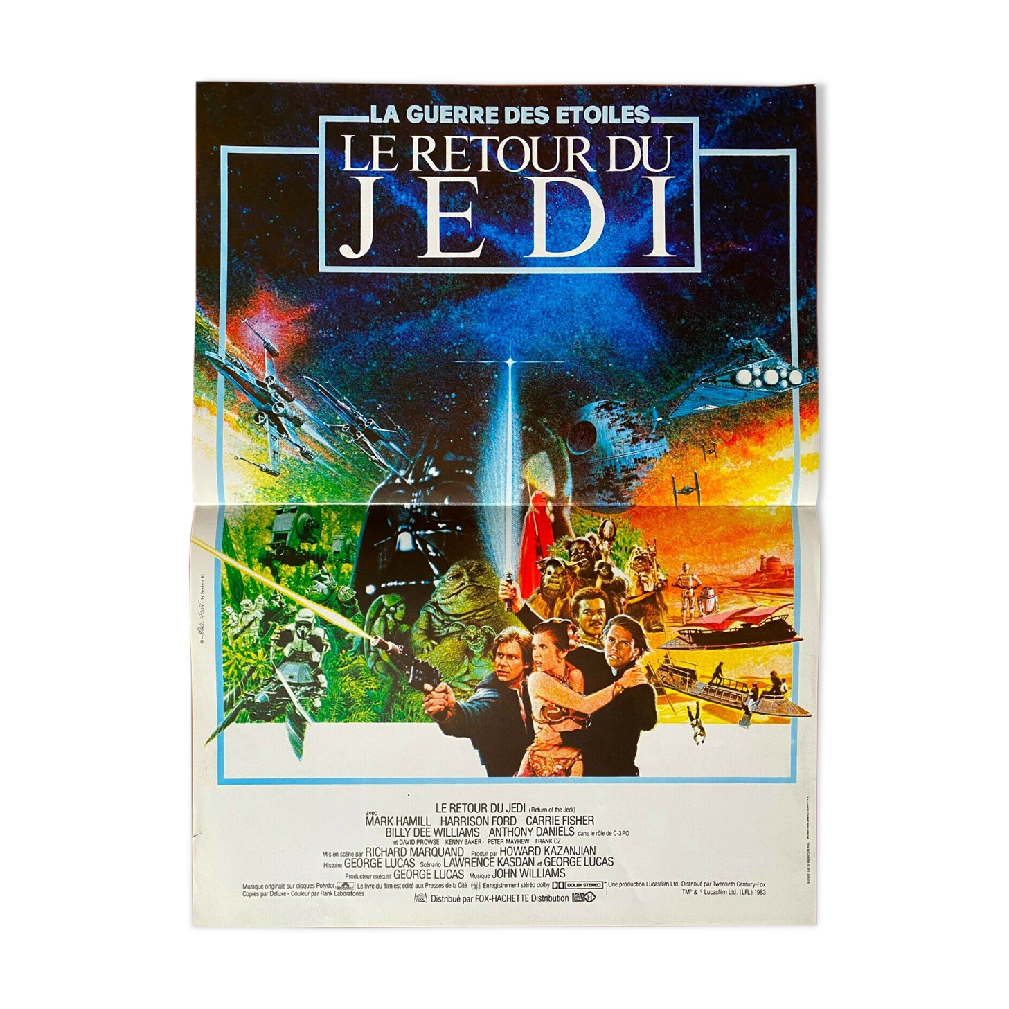 Original movie poster "Return of the Jedi" Star Wars 40x60cm 1983