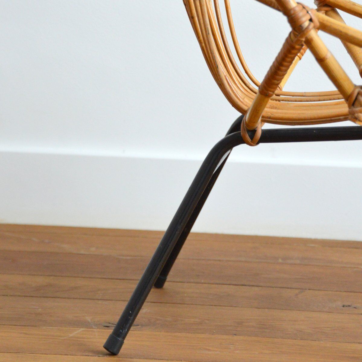 Vintage rattan armchair