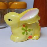 Coquetier in dabbling earthenware