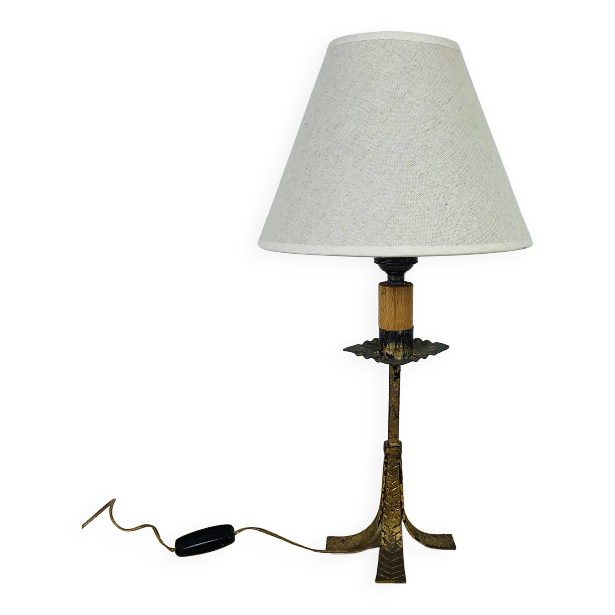 Golden wrought iron lamp, Spanish work