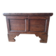 Rustic antique chest made of solid wood
