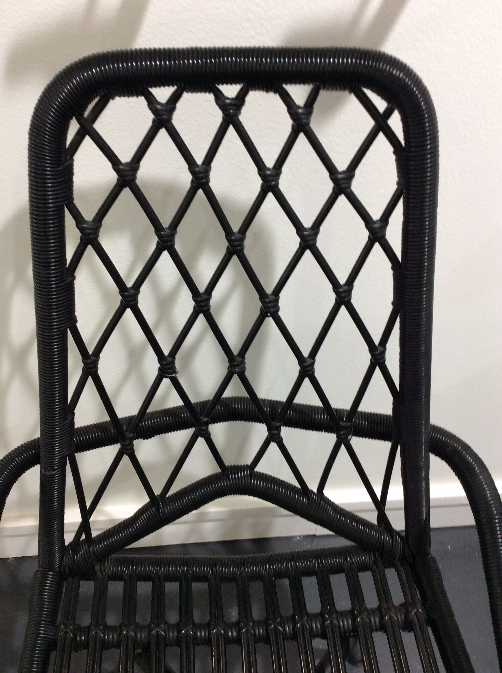 Chair rattan and scoubidou