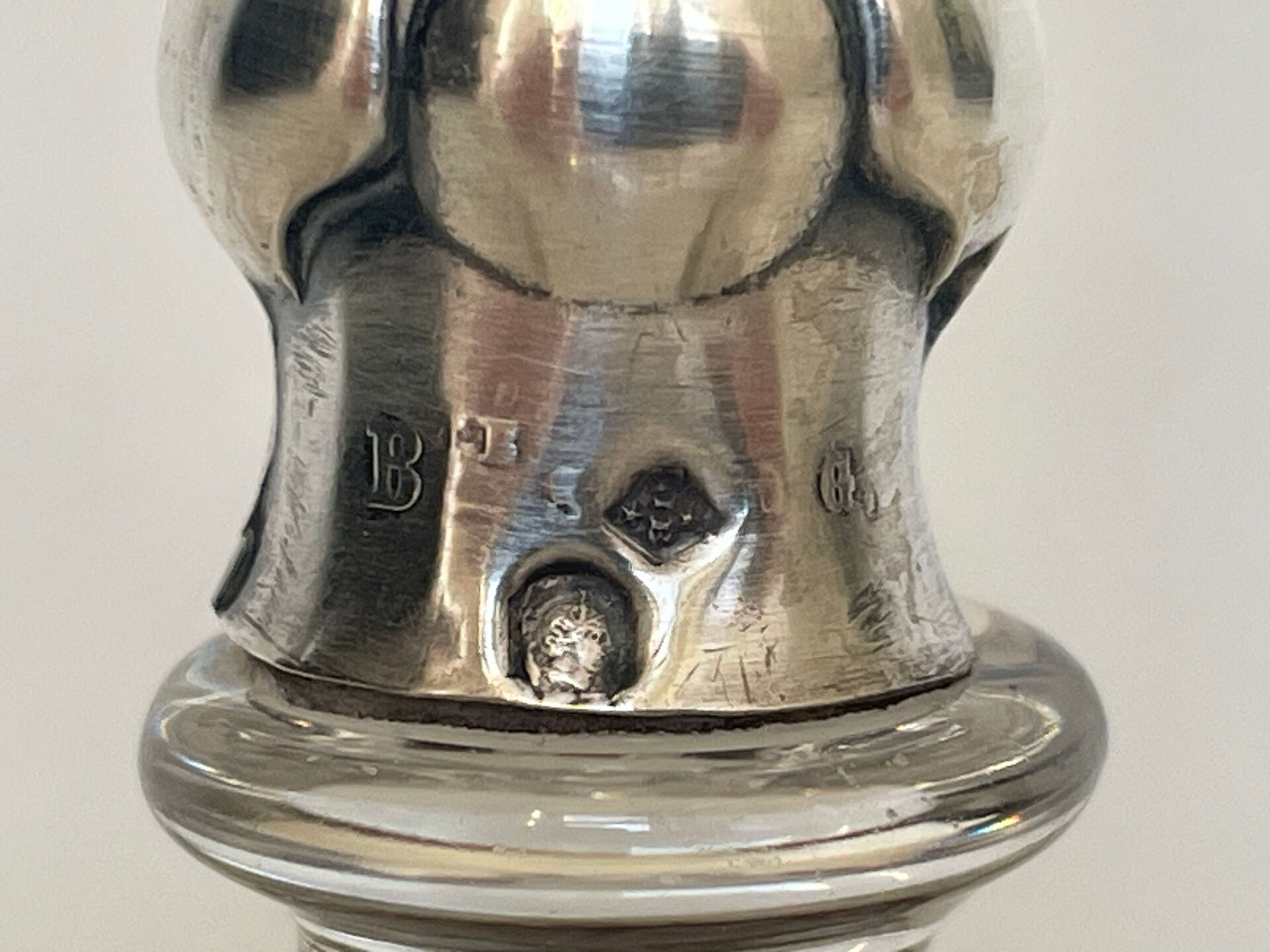 Saleron double argent massif, XIXe siècle, Napoléon III