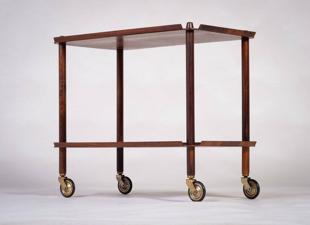 Rosewood Table Plateau by Poul Hundevad for Vamdrup, Denmark, 1960s