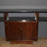 Art deco period console in exotic wood and marble circa 1930
