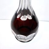 Carafe et 6 verres à liqueur Saint-Louis Bristol Joseph overlay cristal doublé