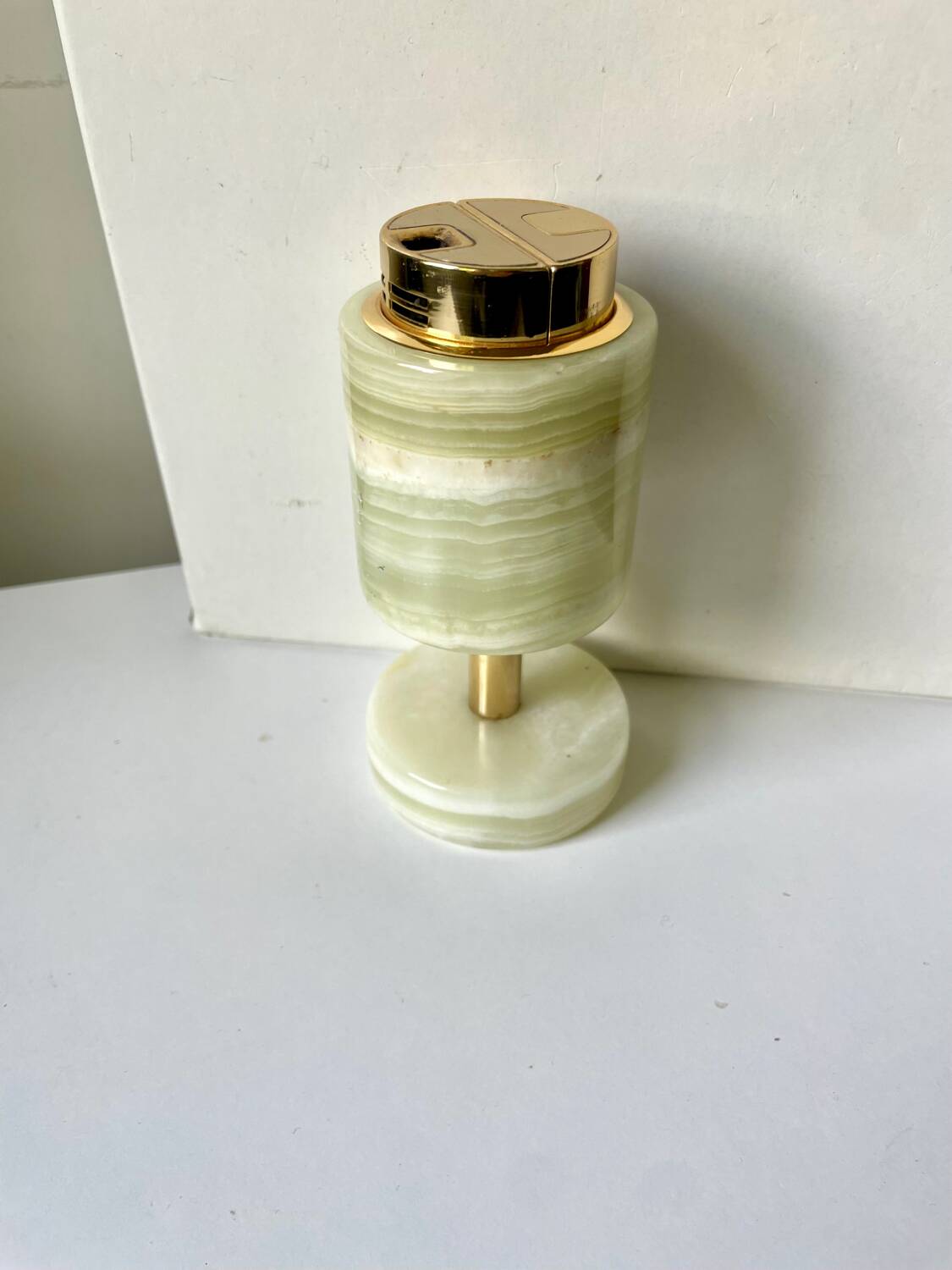 Briquet de table vintage SAROME Japon en marbre onyx