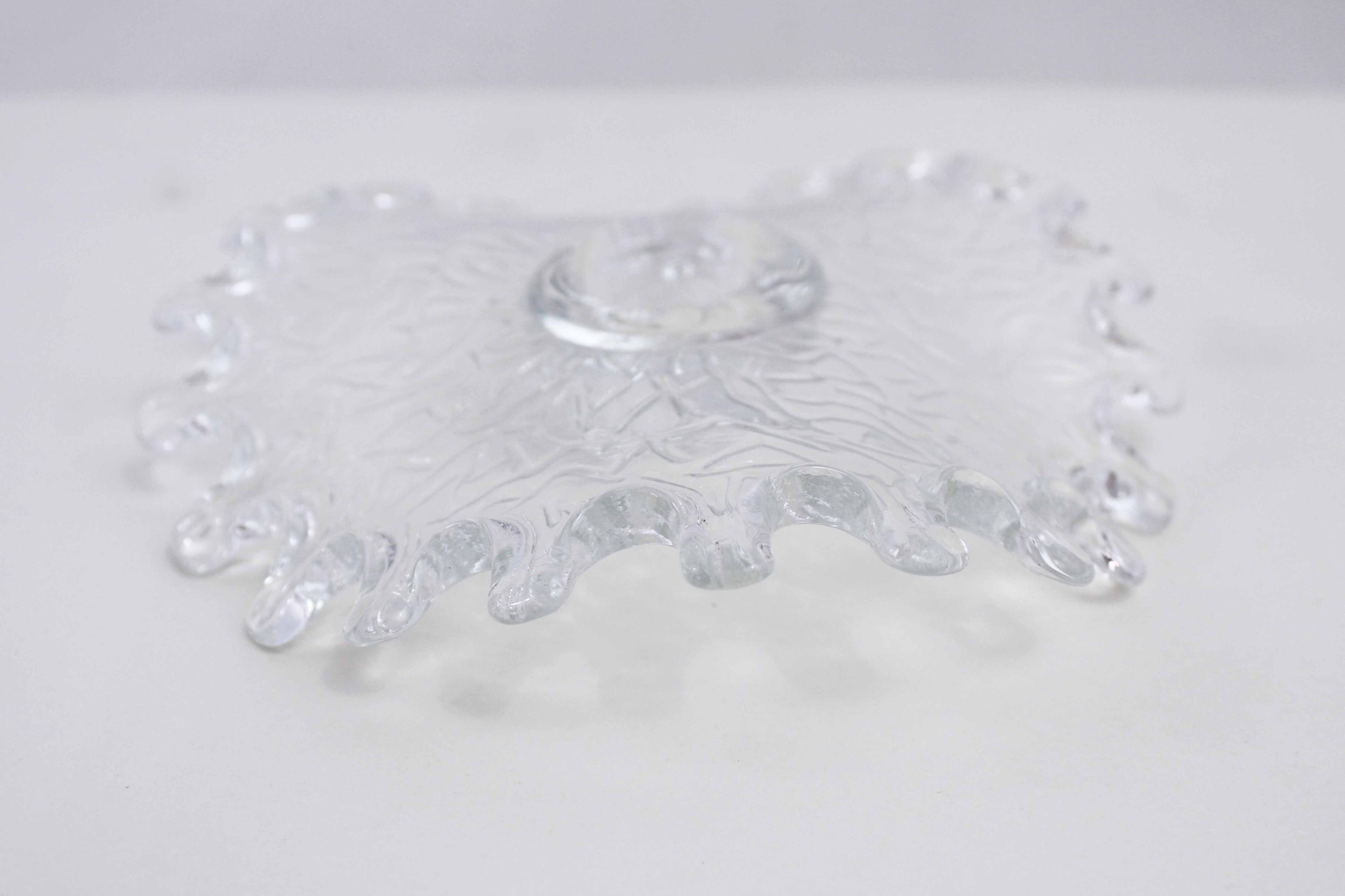 Vintage glass candle holder