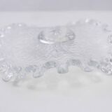 Bougeoir en verre vintage