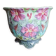Cache-pot ancien en terre de fer barbotine de Longchamp