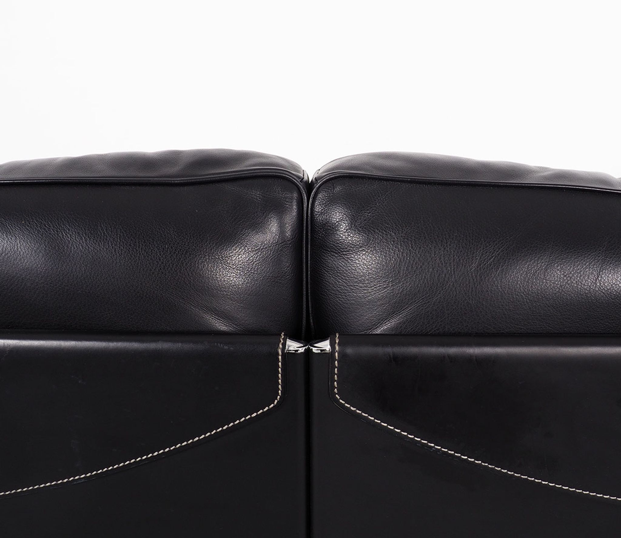 Twice 2.5-Seater Leather Sofa by Pierluigi Cerri for Poltrona Frau, 1990s