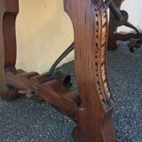 Old green ceramic coffee table from Cazaux