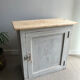 Old jam cabinet / small patinated wooden sideboard