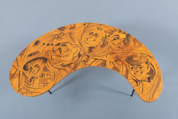 Mid-century Italian sculptural side table, 1950s