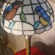 bronze and brass Art Nouveau floor lamp, very old, 60x27 lampshade