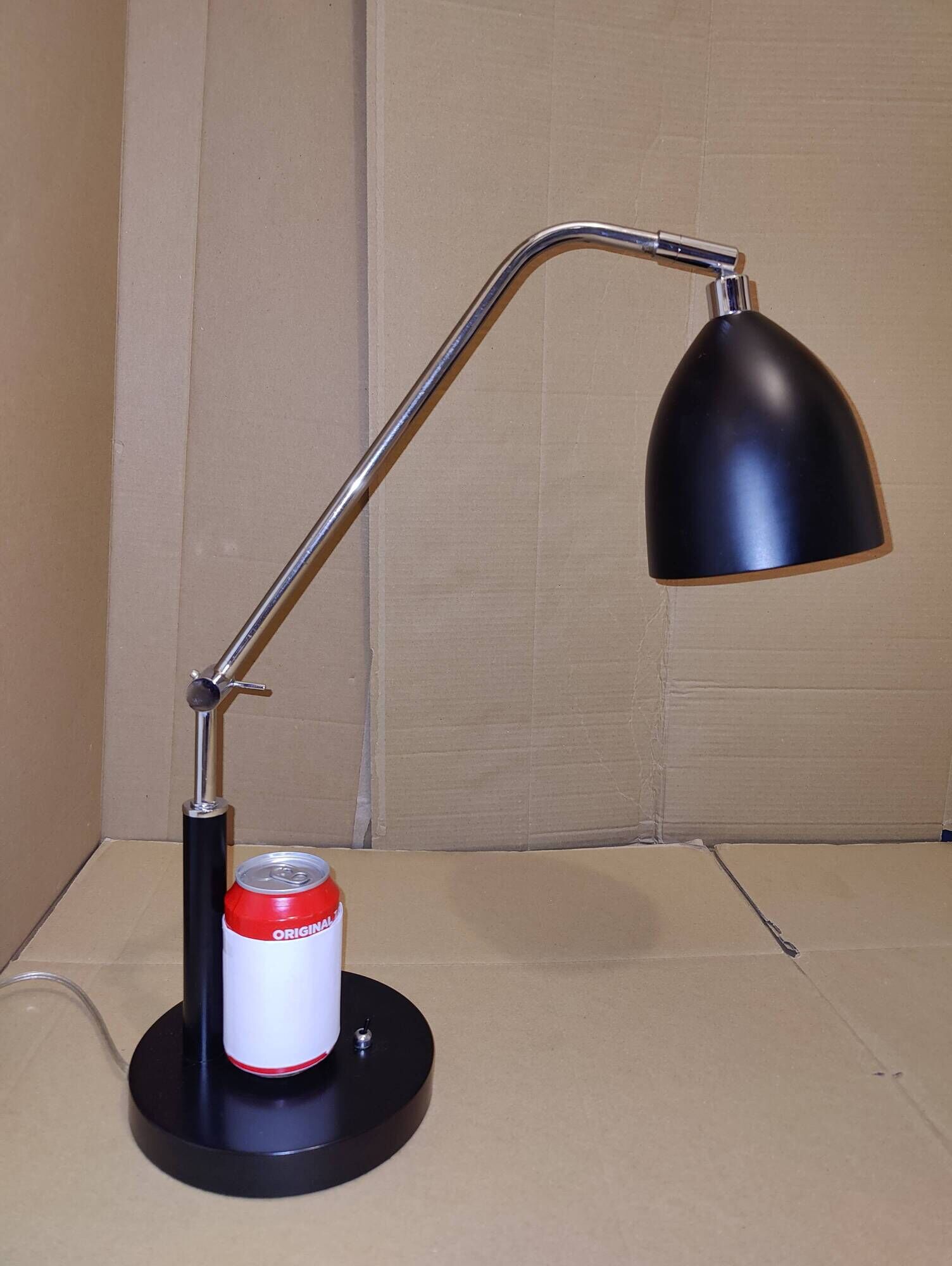Black minimalist desk lamp MarkSlöjd (Sweden) Fredrikshamn Art Deco
