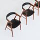 Teak chairs by Aksel Bender Madsen and Ejnar Larsen, Denmark 1960.