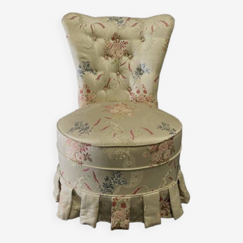 napoleon III armchair embroidered silk