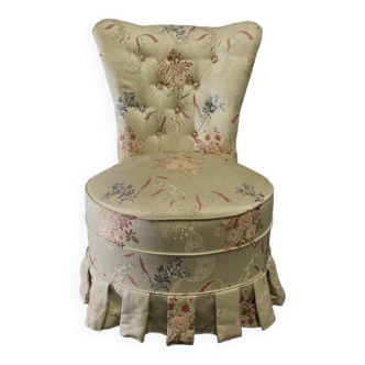 napoleon III armchair embroidered silk