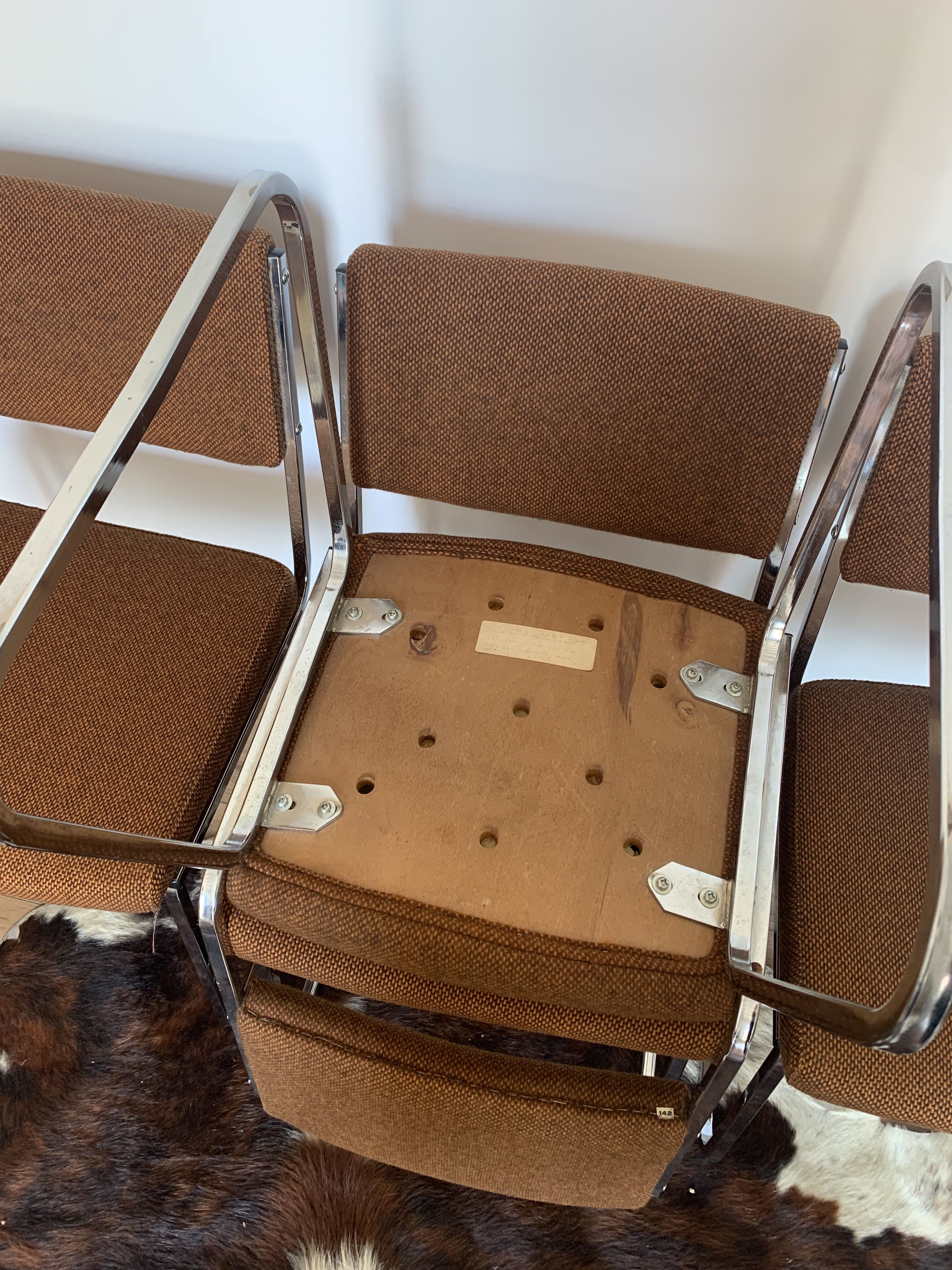 Ensemble de 4 chaises vintage