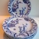 6 dessert plates Creil Montereau model Japan