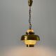 Brass and bubble glass ceiling light, 1960s, Germany