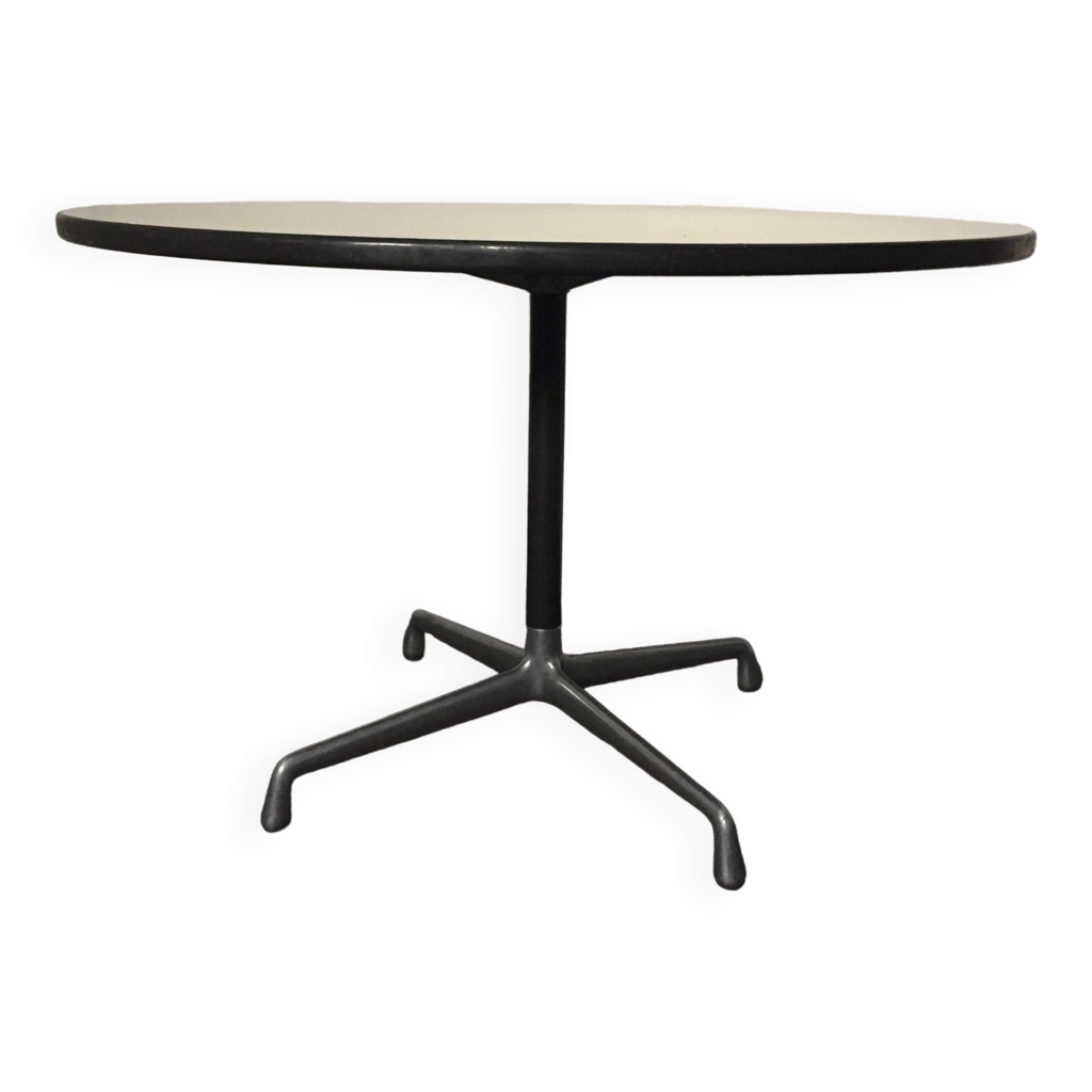 Herman Miller Eames occasional dining table aluminum group Selency
