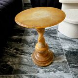 Table d'appoint en pierre naturelle en marbre albatre - élégante et un