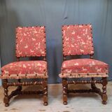 Pair of Louis XIII style chairs