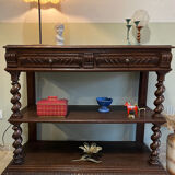Console or turned wooden service table